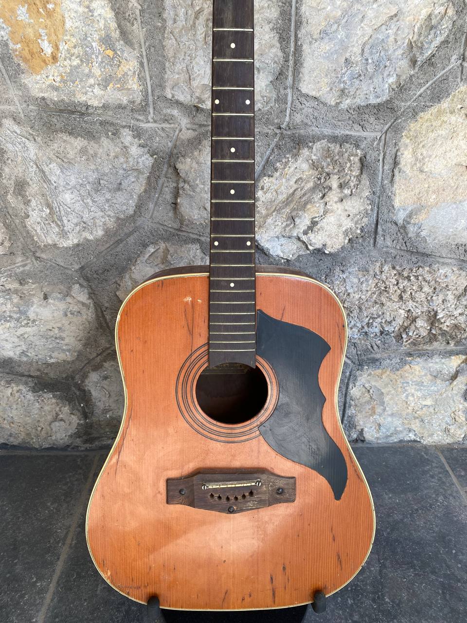 Vintage Post-1978 Eko Ranger Acoustic Guitar — Project / As-Is, Missing Headstock Logo & Parts