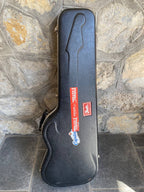 Vintage 1990s Fender American Standard Stratocaster Molded Hardshell Case — Red Logo, Black Interior