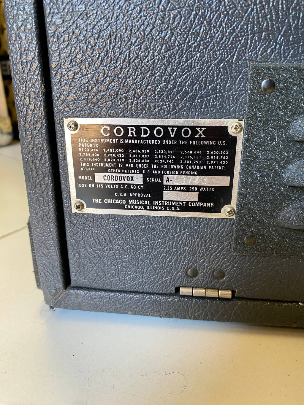 Cordovox Amplifier – Made in USA – Impeccable Condition