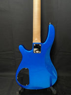 Vision JB8 Jazz Bass Starter Kit - Sosft case Jack and 35W Amplifer - Blue - NEW