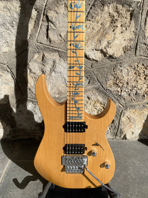 SX Superstrat Electric Guitar — Ash Body, Floyd Rose Tremolo, Tree of Life Decal Inlays, Dual Humbuckers + Video Demo
