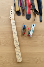Luthier/Tech Project Bundle: Telecaster Neck & Control Plates, 8 Cases, 7 Straps