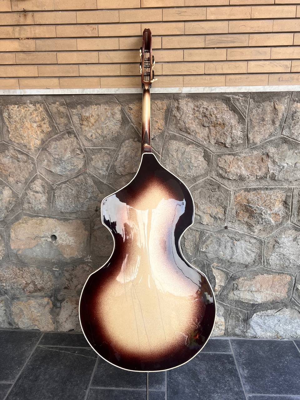 July 1960 Wandre Framez Naika Brownburst Upright Double Bass 3/4 Made in Italy