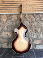 July 1960 Wandre Framez Naika Brownburst Upright Double Bass 3/4 Made in Italy