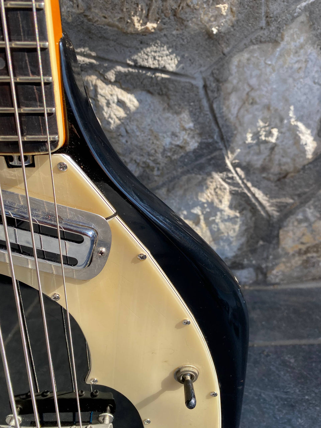 Rare Vintage 1960s Eko Rokes Arrow Bass - Black - Made in Italy