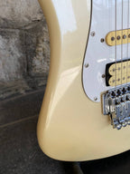 Vintage 1980s Epiphone by Gibson S-400 Superstrat — Pearl Cream Finish, HSS, Rosewood Fretboard, Modified Floyd Rose Tremolo