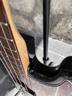 2009 Fender Highway One Precision Bass - Black Nitrocellulose Finish w/ Tortoise & Original White Pickguards — image 11