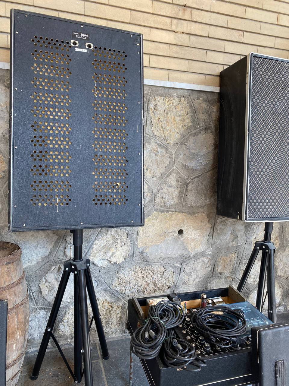 Pair of Vintage Davoli Krundaal Speakers - Made in Italy - 8-10 Ohm - Classic Tone
