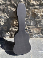 Vintage Hard Shell Acoustic Guitar Case - Red Velvet Interior
