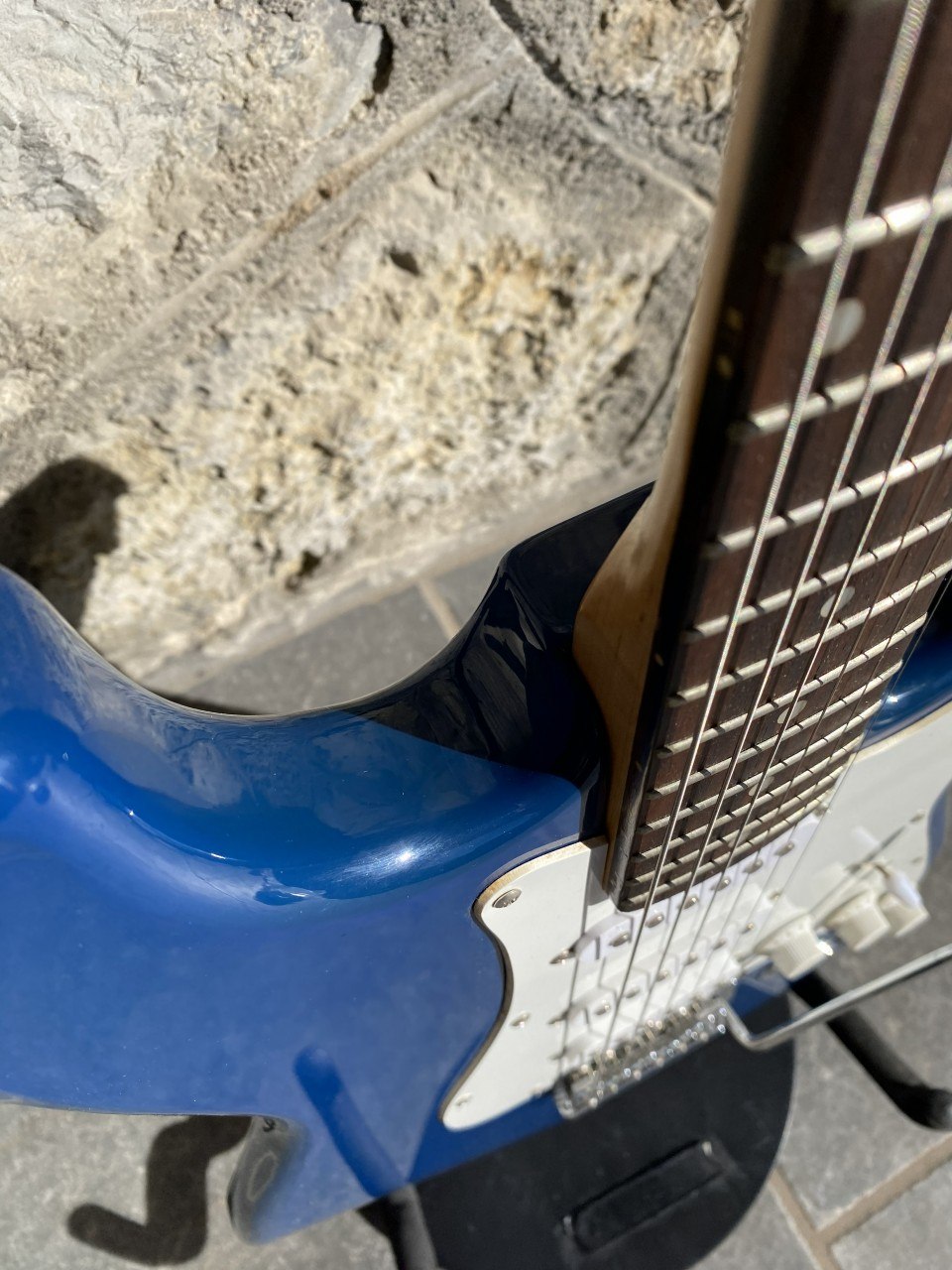 Squier Affinity Stratocaster — Blue Finish, Large Headstock, Rosewood Fretboard, SSS (As-Is Partscaster) + Video Demo
