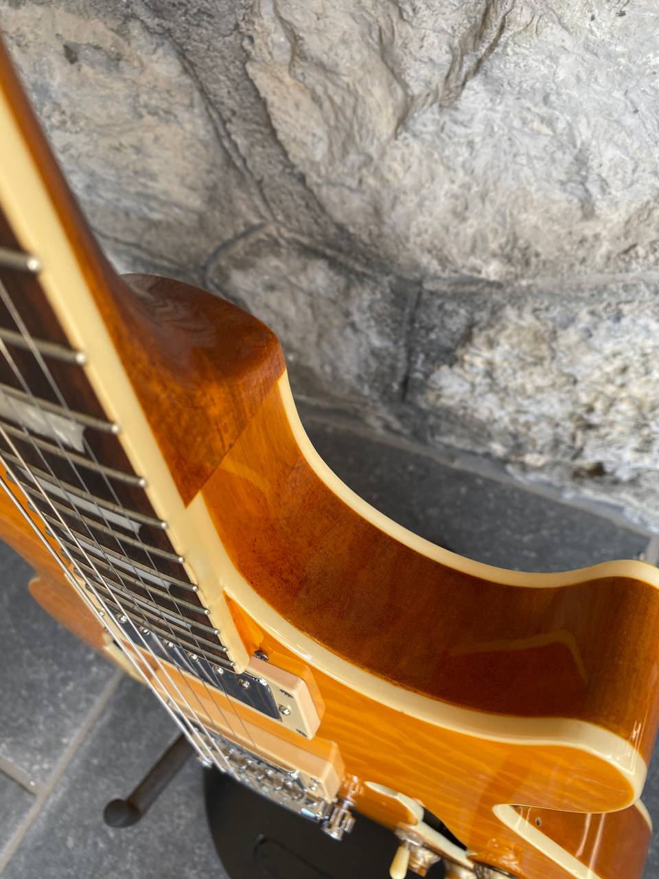 Greg Bennett Royal RL3 - Orange Quilted Maple Top, Mahogany Body & Neck, Excellent Condition + Video Demo