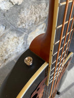 Harley Benton HBO-850 BK — Acoustic-Electric Bass Guitar, Black, HSY-400D Preamp + Video Demo