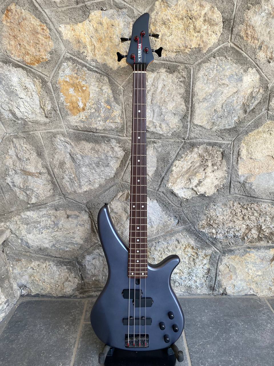 Yamaha RBX370A Active Bass (Metallic Gray) — 24 Frets, Black Hardware, Excellent Condition + Video Demo