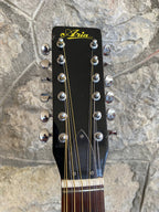 Vintage Aria 12-String Acoustic Guitar with Pickup – Model 6714 – Made in Japan