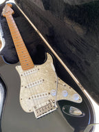 1997 Fender American Standard Stratocaster - Black Maple Neck - w/ Original Red Logo Case & Fender Card — image 20