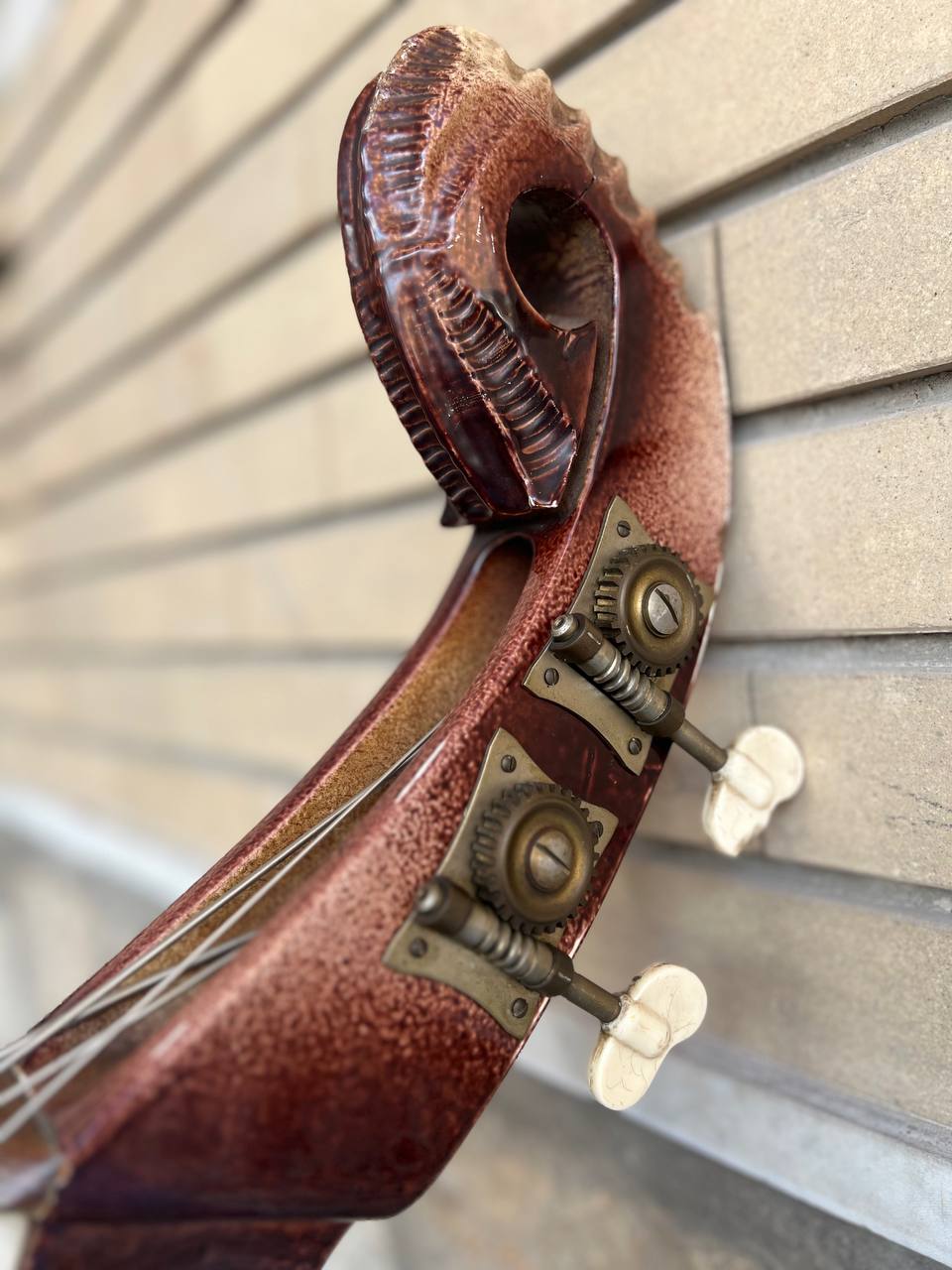 July 1960 Wandre Framez Naika Brownburst Upright Double Bass 3/4 Made in Italy