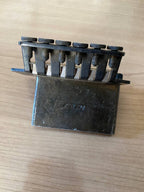 Vintage Washburn Licensed Floyd Rose Tremolo Bridge — Black, Takeuchi Made in Japan, Incomplete (For Parts / Repair)