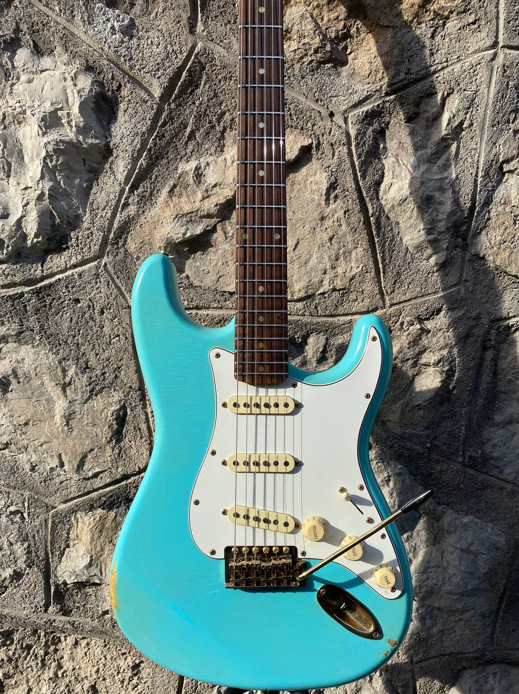 Nitrocaster Heavy Relic custom Sonic Blue Stratocaster like Fender Custom Shop