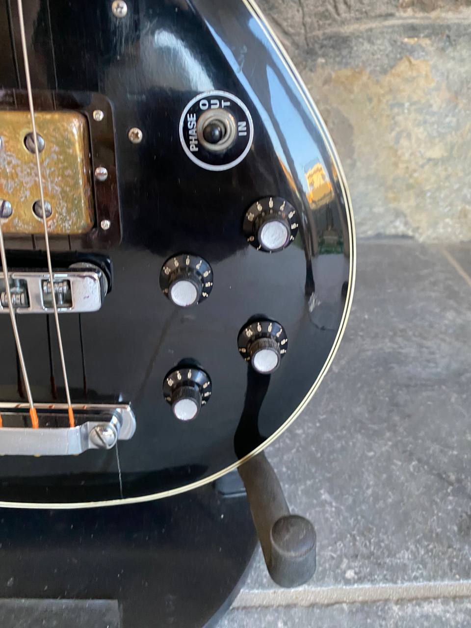 Vintage and rare 1970s Elli Sound Crucianelli Custom Bass – Made in Italy (Dual Humbuckers & Phase Switch, Good Condition)
