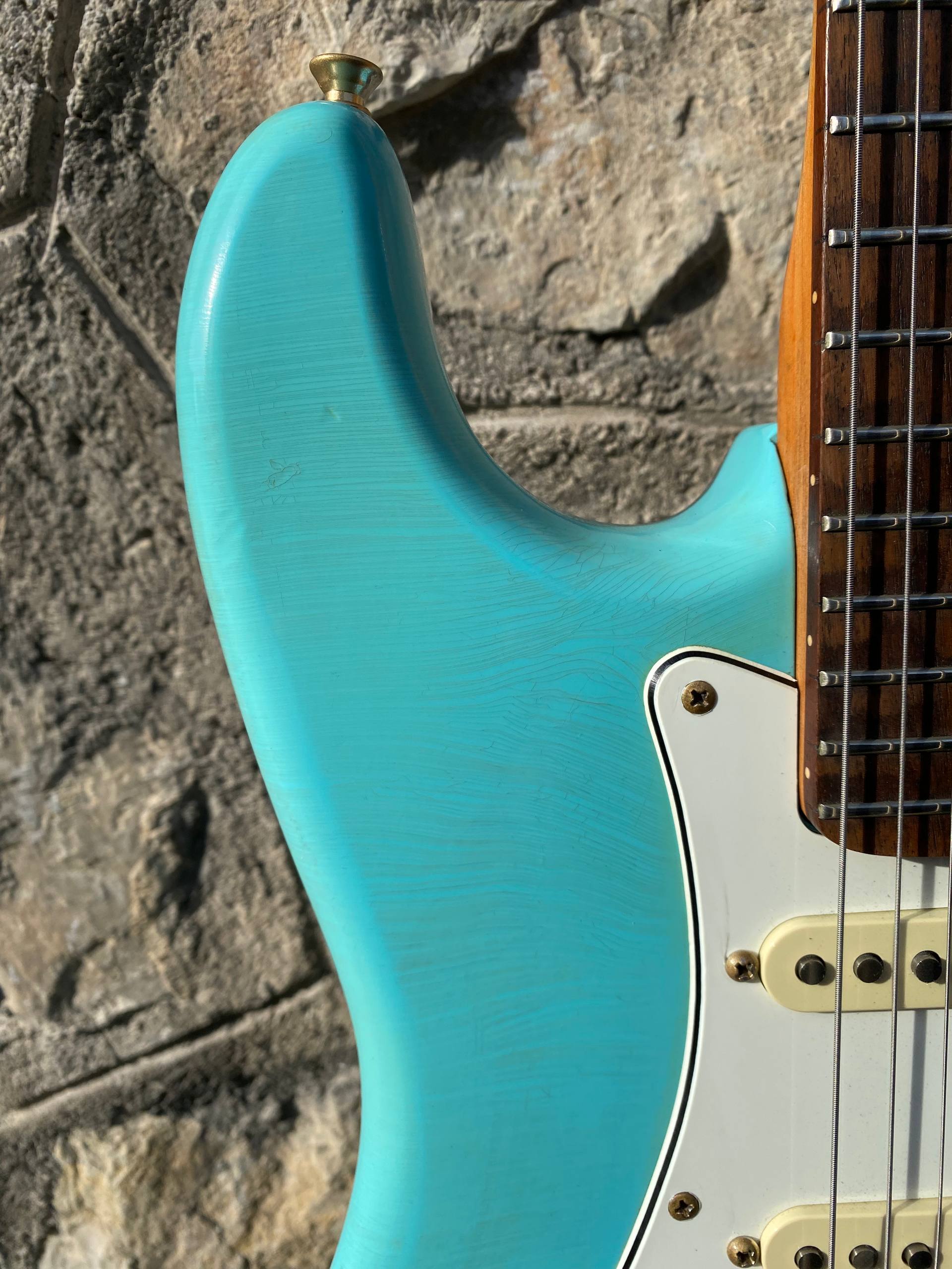 Nitrocaster Heavy Relic custom Sonic Blue Stratocaster like Fender Custom Shop