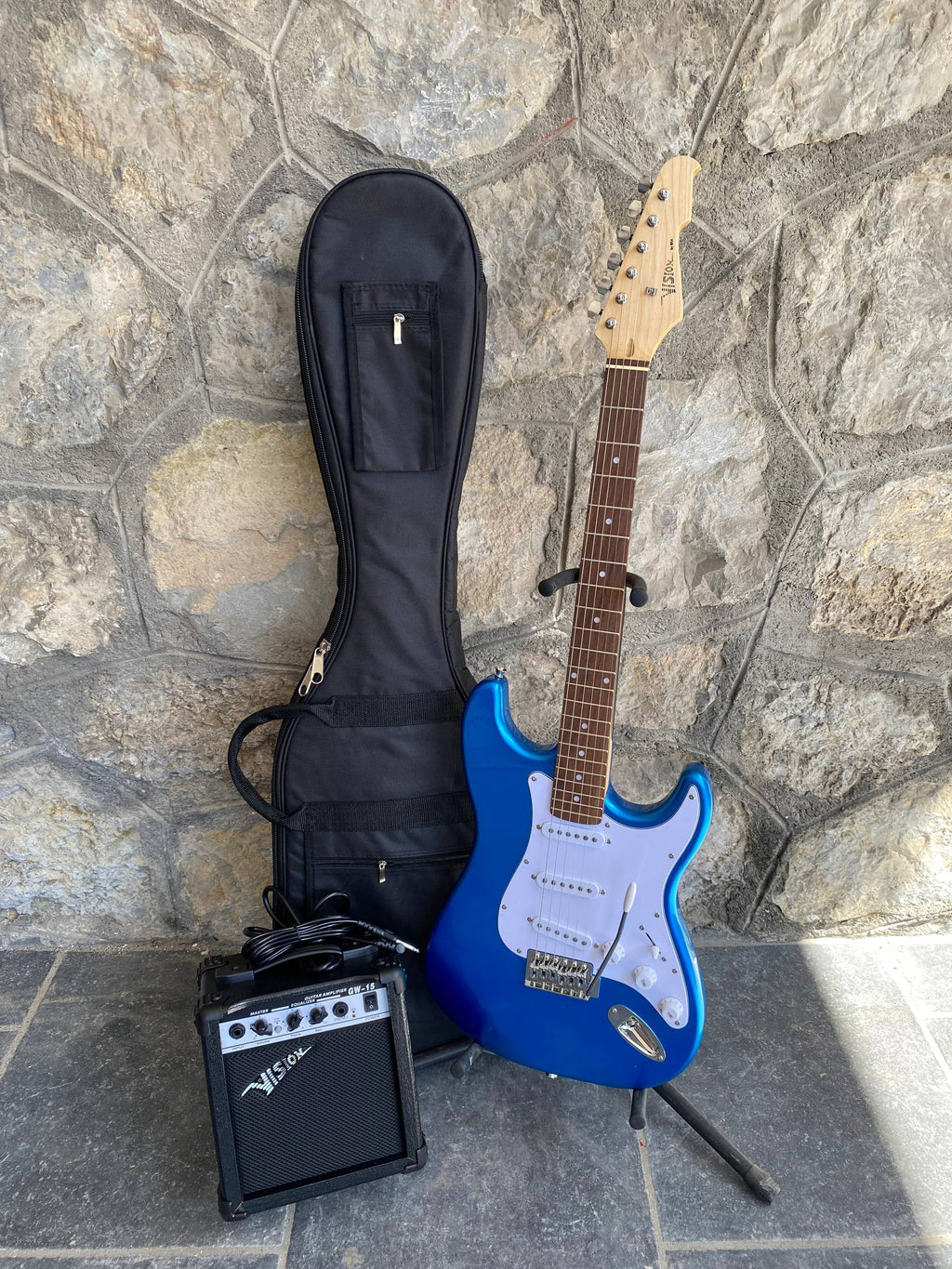 Vision Stratocaster ST5 Electric Guitar Starter Kit - Electric Blue - NEW