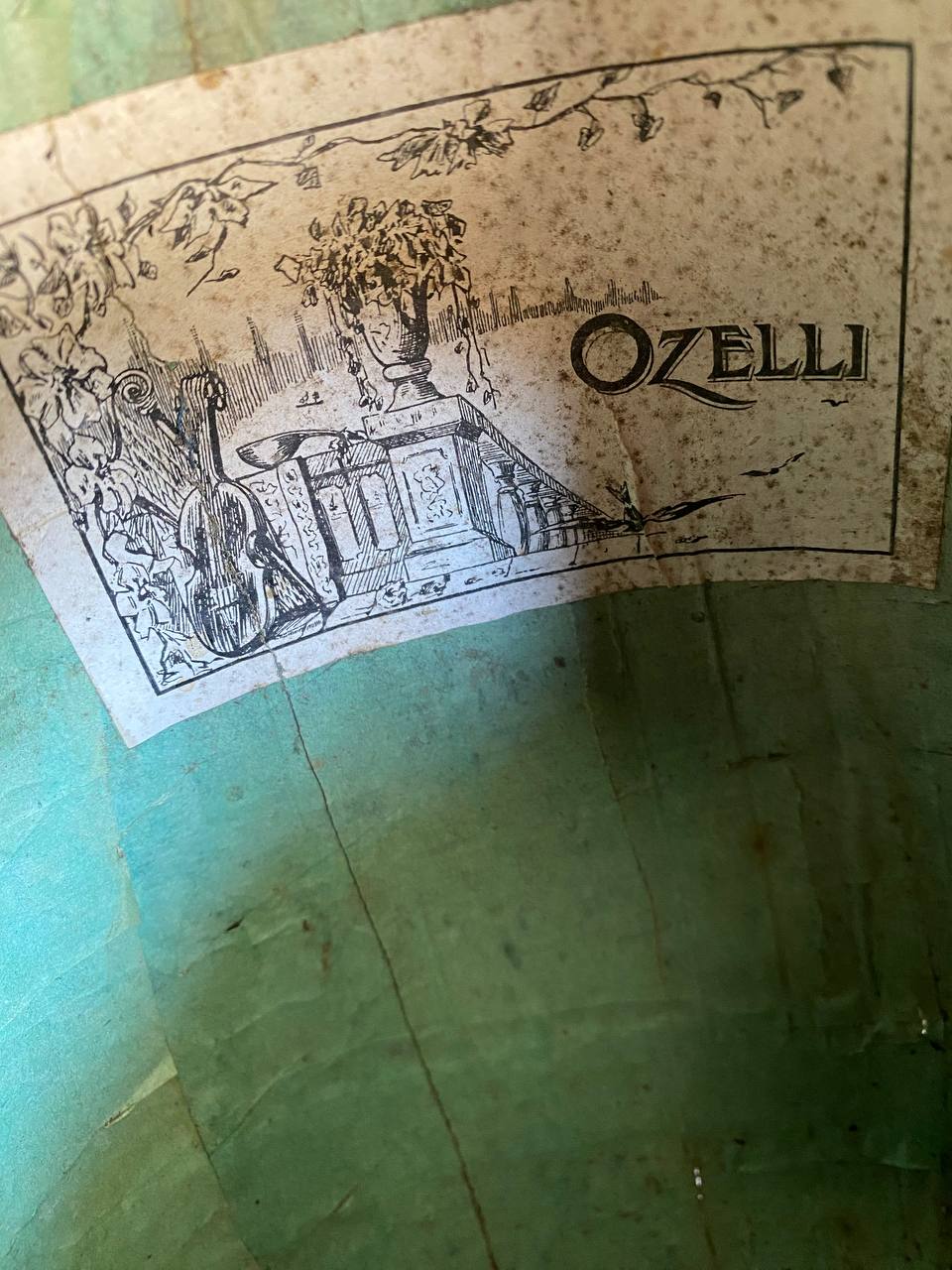 Antique Italian Neapolitan Bowl-Back Mandolin - Ozelli - Late 19th / Early 20th Century with case