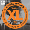 10 SETS PACK D'Addario EXL110-10P Nickel Wound .010-046 ProPack