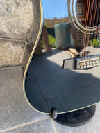 Vintage Ibanez F302BK 12-String Acoustic Guitar (Black) — Made in Japan, Butterfly Pickguard, Original Hard Case + Video Demo