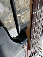 2009 Fender Highway One Precision Bass - Black Nitrocellulose Finish w/ Tortoise & Original White Pickguards — image 10