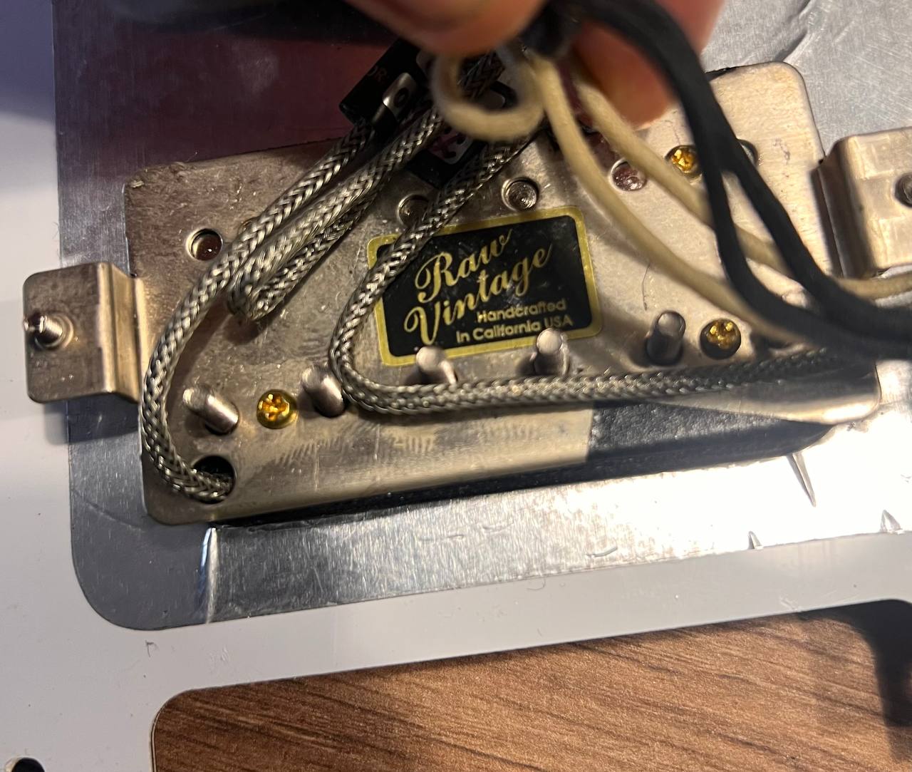 Raw Vintage Humbucker pickup with original case