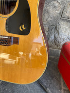 Vintage Aria 12-String Acoustic Guitar with Pickup – Model 6714 – Made in Japan
