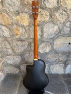 Harley Benton HBO-850 BK — Acoustic-Electric Bass Guitar, Black, HSY-400D Preamp + Video Demo