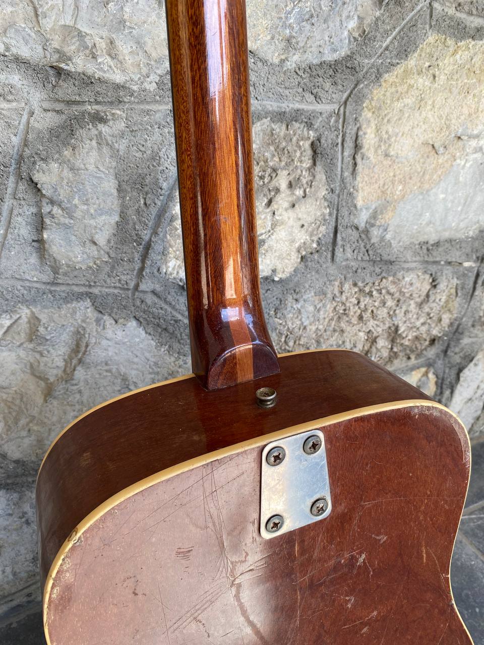 Vintage Post-1978 Eko Ranger Acoustic Guitar — Project / As-Is, Missing Headstock Logo & Parts