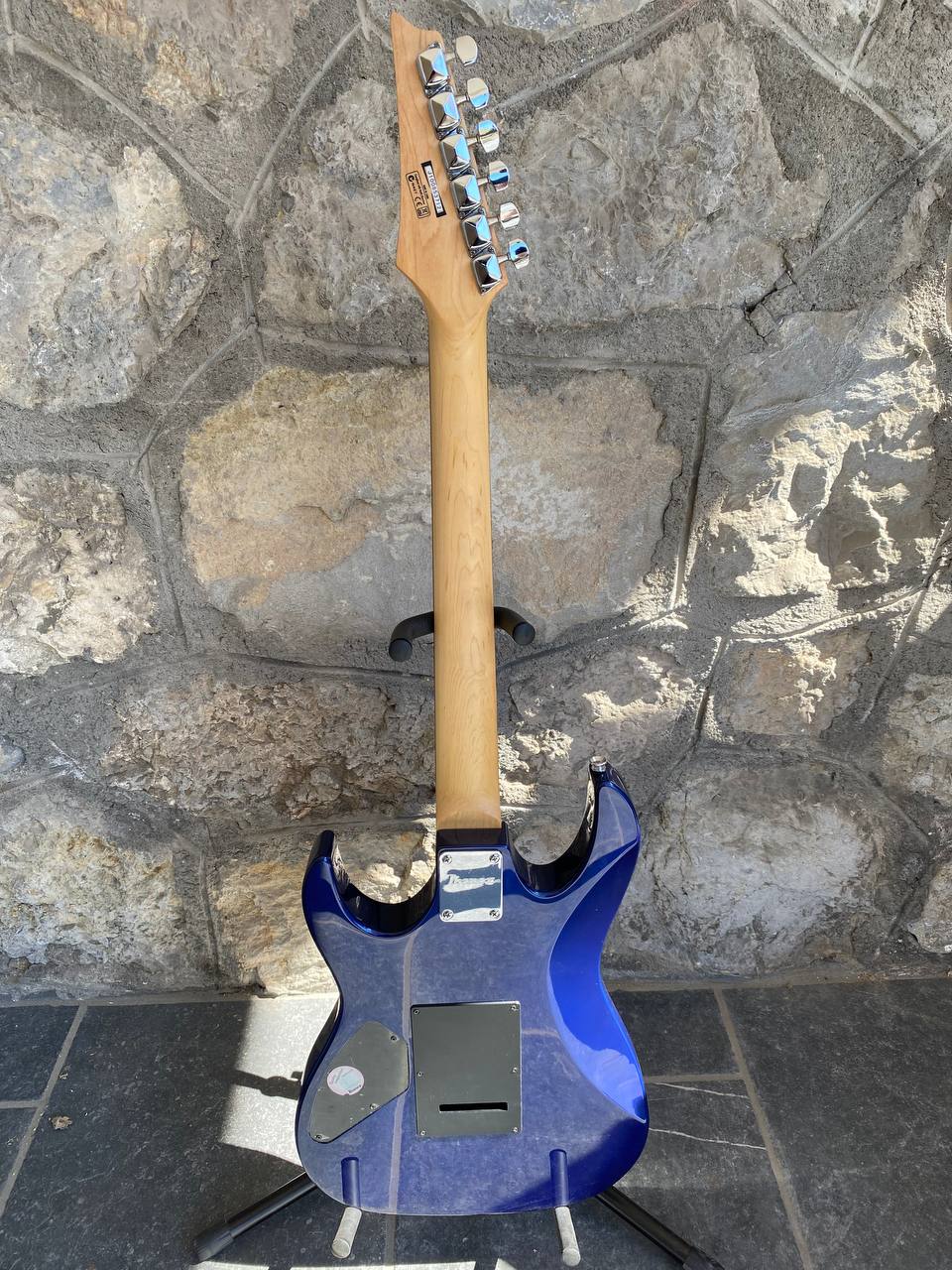 Ibanez Gio Electric Guitar - Metallic Blue - HSH Configuration - Shark Tooth Inlays