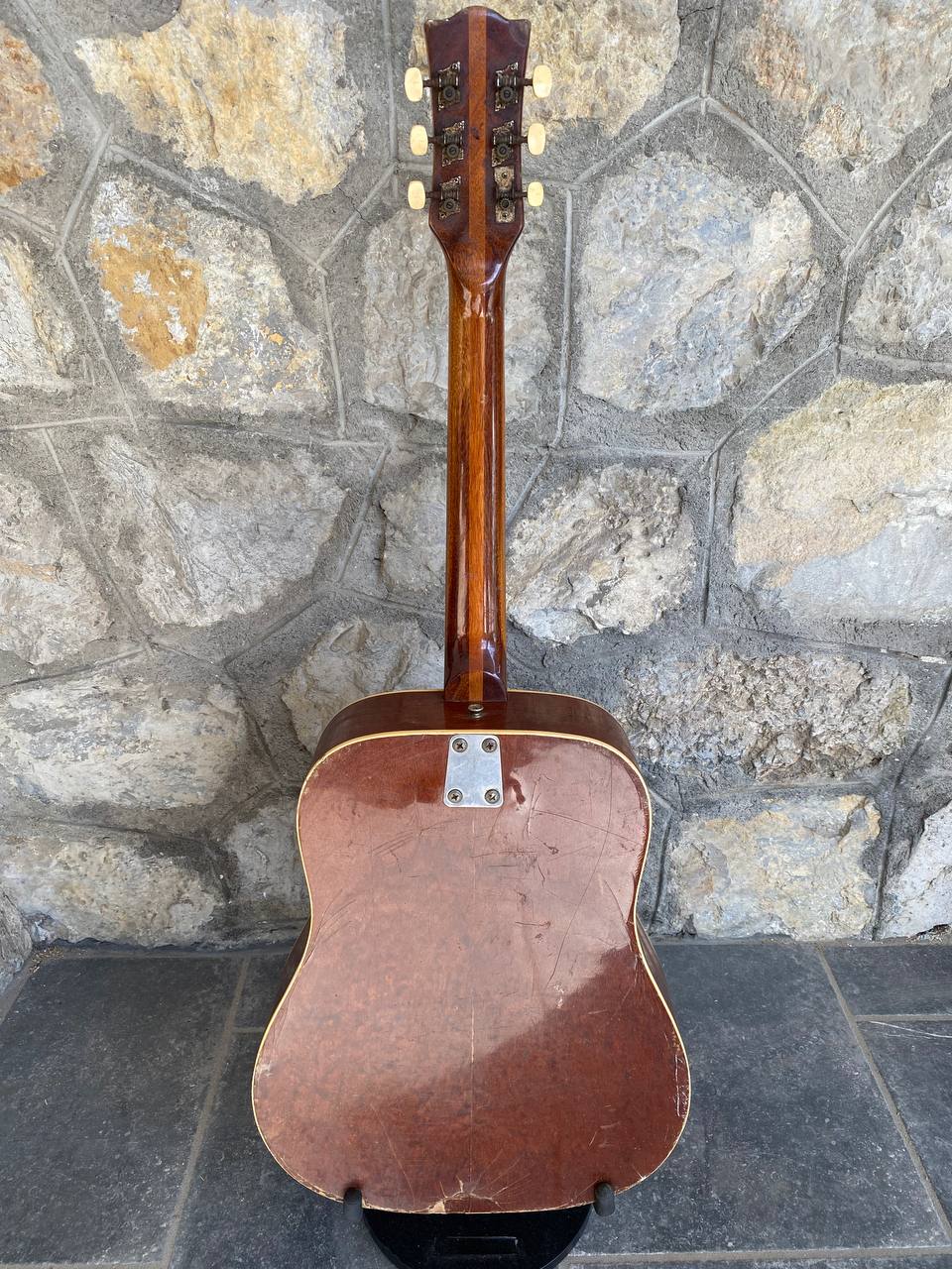 Vintage Post-1978 Eko Ranger Acoustic Guitar — Project / As-Is, Missing Headstock Logo & Parts