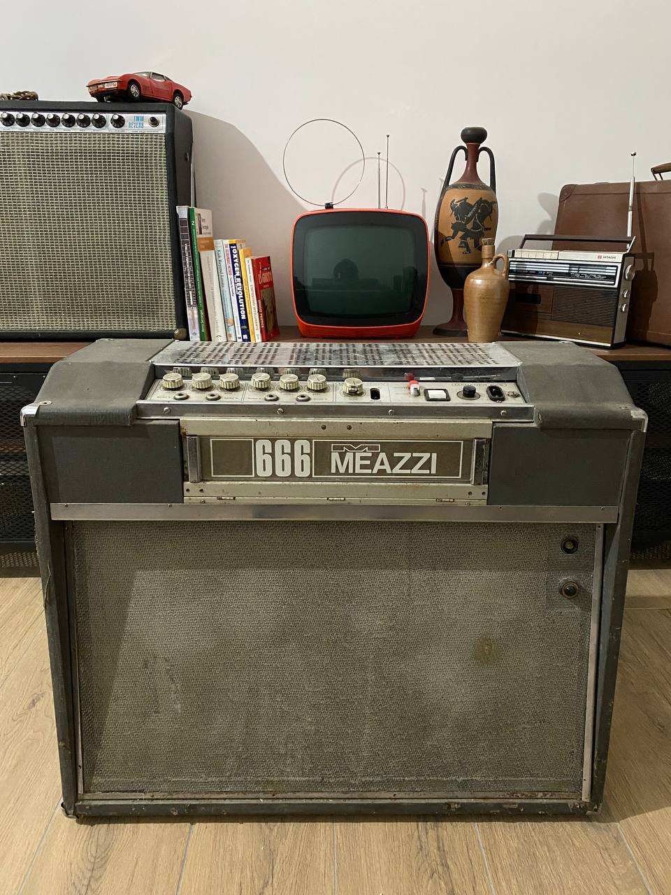 Meazzi 666 Amplifier & Tape Echo Unit - Vintage - For Parts/Repair - Not Working