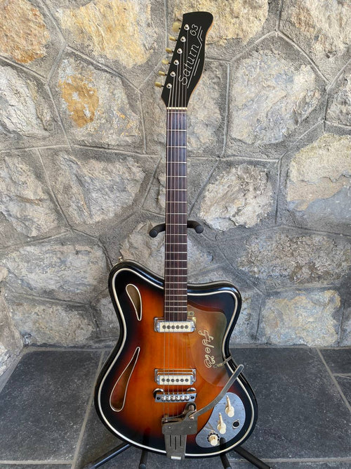 1960s Hopf Saturn 63 - Brownburst - Museum Condition - 100% Original w/ Tremolo & Demo Video