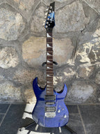 Ibanez Gio Electric Guitar - Metallic Blue - HSH Configuration - Shark Tooth Inlays