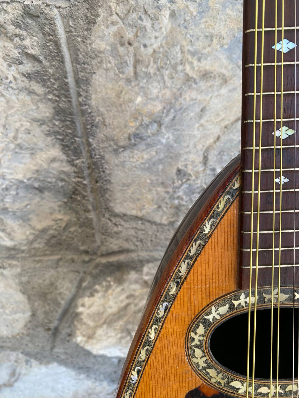 Antique Italian Neapolitan Bowl-Back Mandolin - Ozelli - Late 19th / Early 20th Century with case