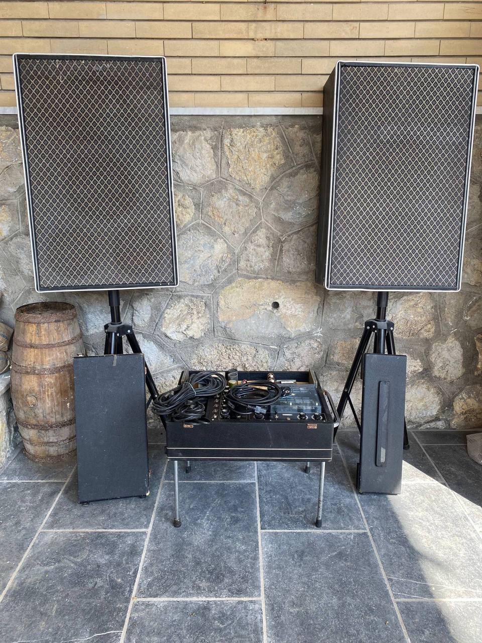 Pair of Vintage Davoli Krundaal Speakers - Made in Italy - 8-10 Ohm - Classic Tone