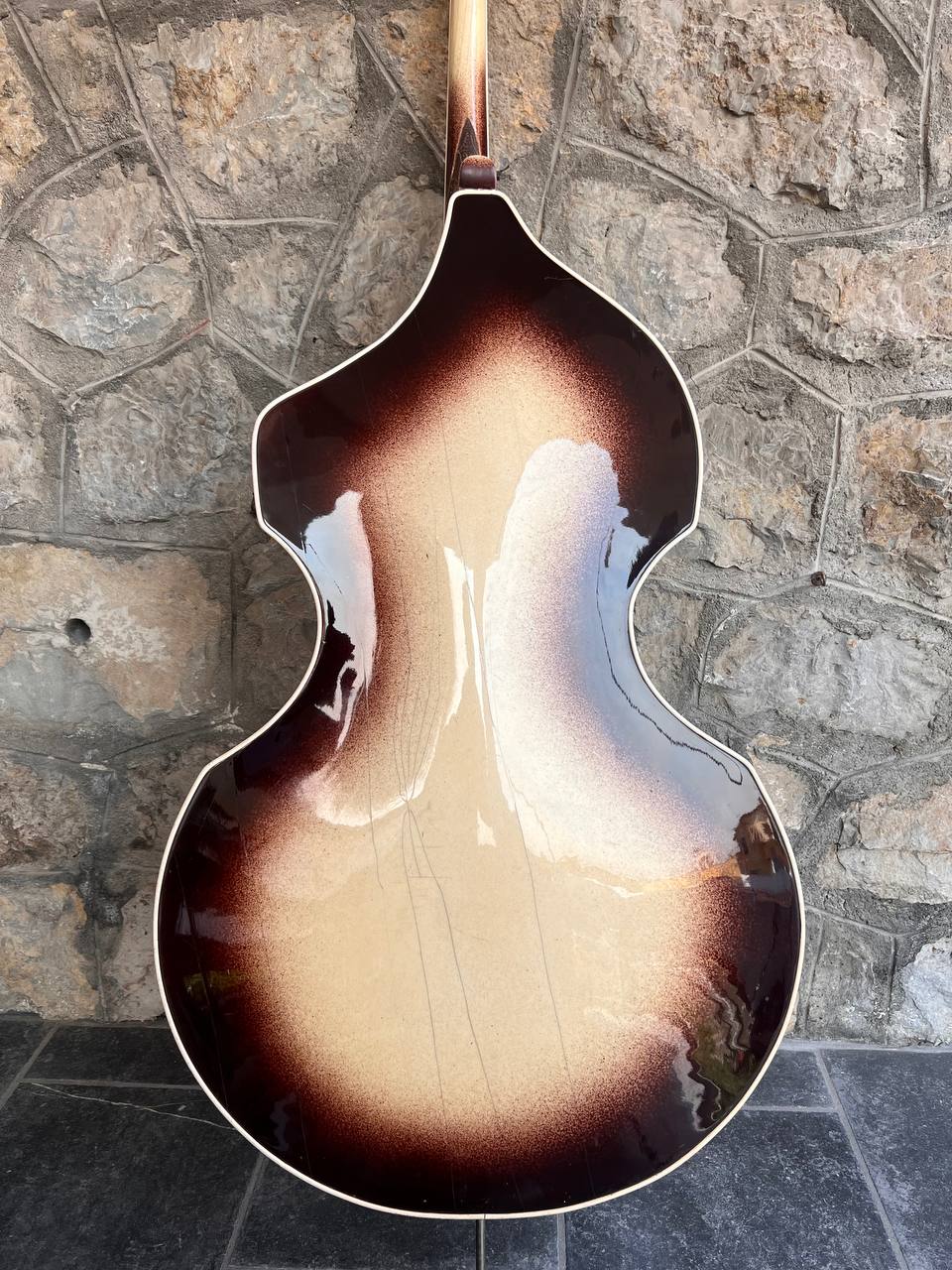 July 1960 Wandre Framez Naika Brownburst Upright Double Bass 3/4 Made in Italy