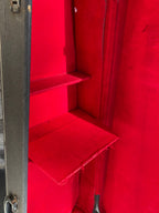 Vintage 1960s Made in Italy 3/4 Classical Guitar Hard Case — Red Velvet Interior, Accessory Compartment