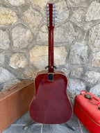 Vintage Aria 12-String Acoustic Guitar with Pickup – Model 6714 – Made in Japan