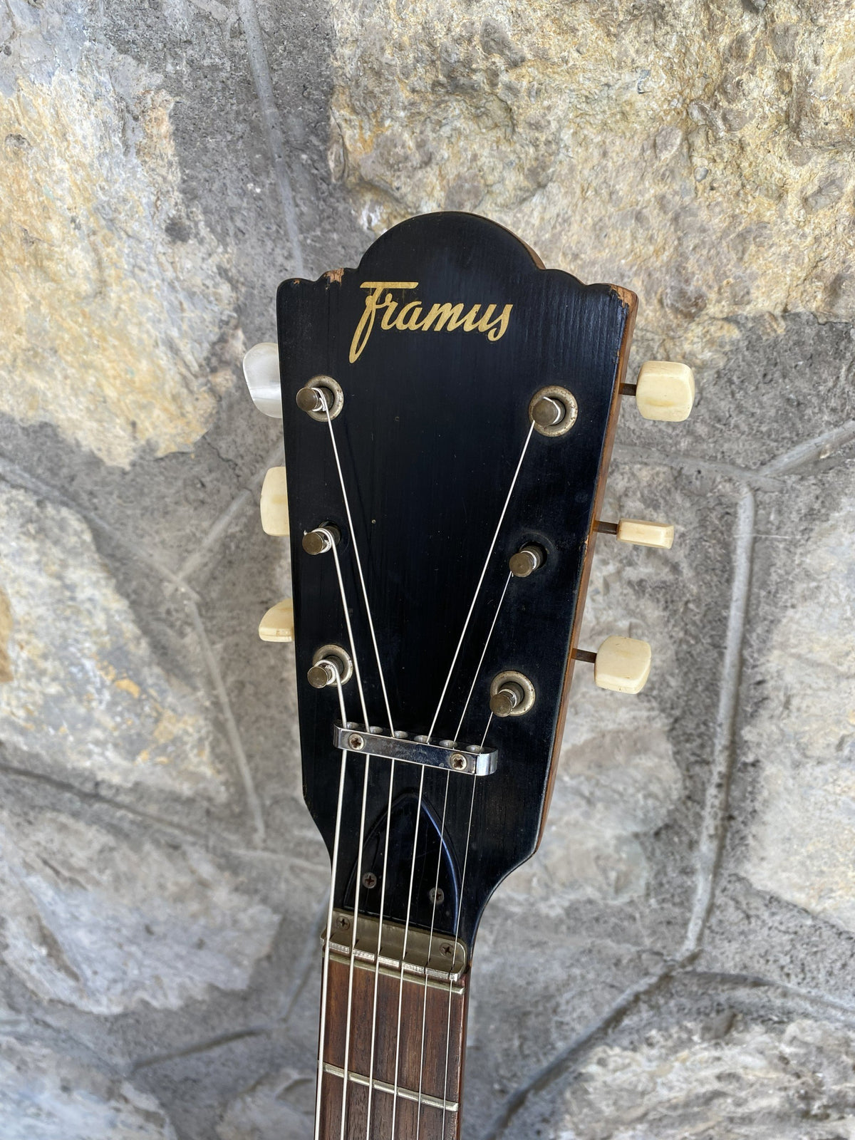 Vintage 1960s Framus Texan Acoustic Guitar — Sunburst Finish, Neck Plate Serial Number, Replaced Back + Video Demo