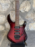 Yamaha Pacifica 821DX - Flamed Purple, 24 Frets, Floyd Rose, Good Condition + Video Demo