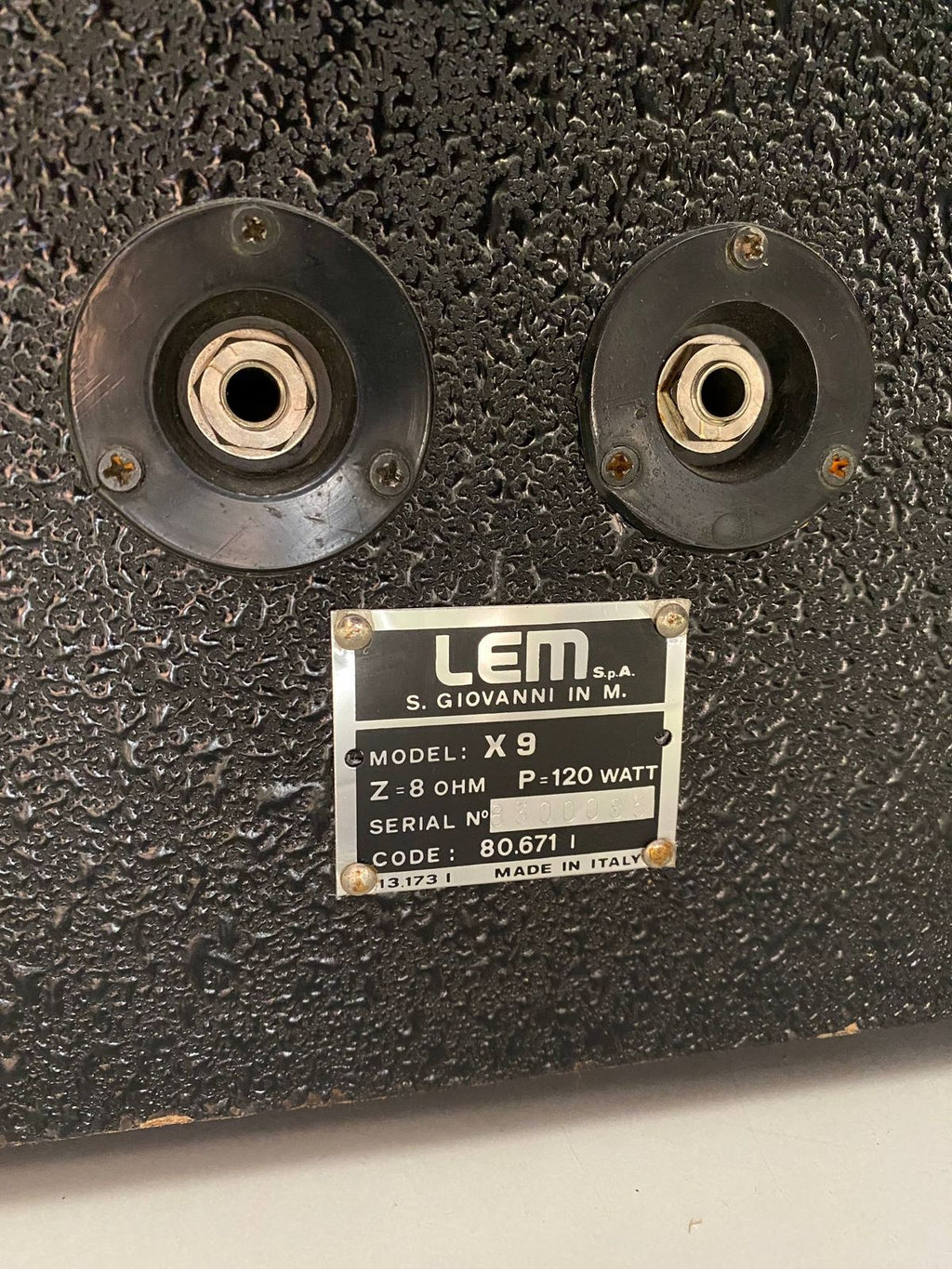 Pair of LEM Baby X9 Speakers – 120W – Made in Italy