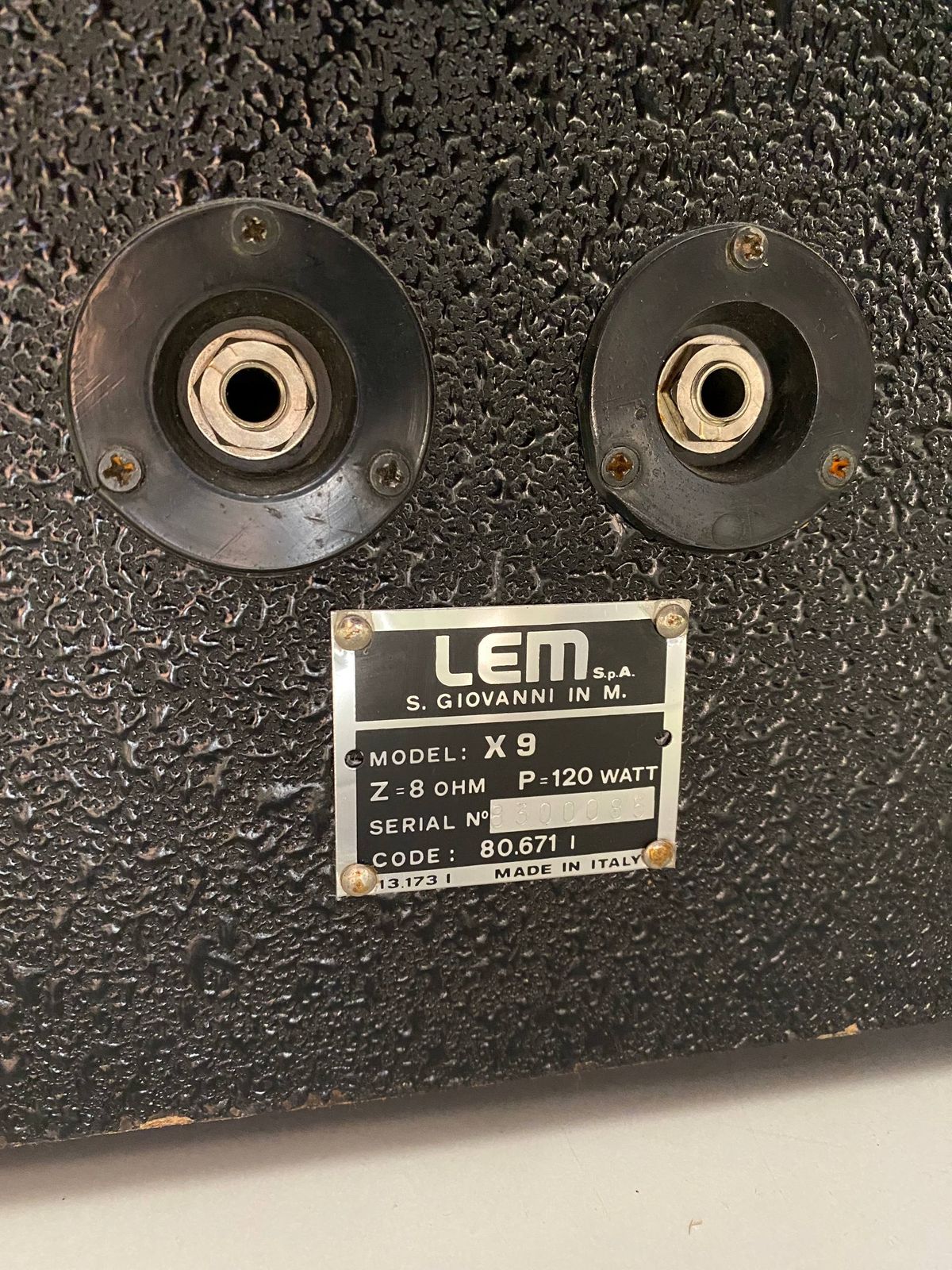 Pair of LEM Baby X9 Speakers – 120W – Made in Italy