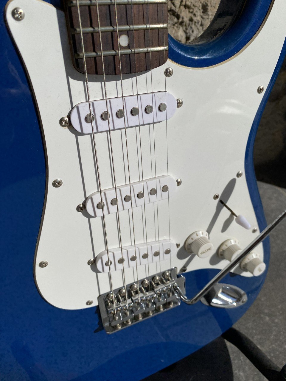Squier Affinity Stratocaster — Blue Finish, Large Headstock, Rosewood Fretboard, SSS (As-Is Partscaster) + Video Demo