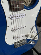 Squier Affinity Stratocaster — Blue Finish, Large Headstock, Rosewood Fretboard, SSS (As-Is Partscaster) + Video Demo