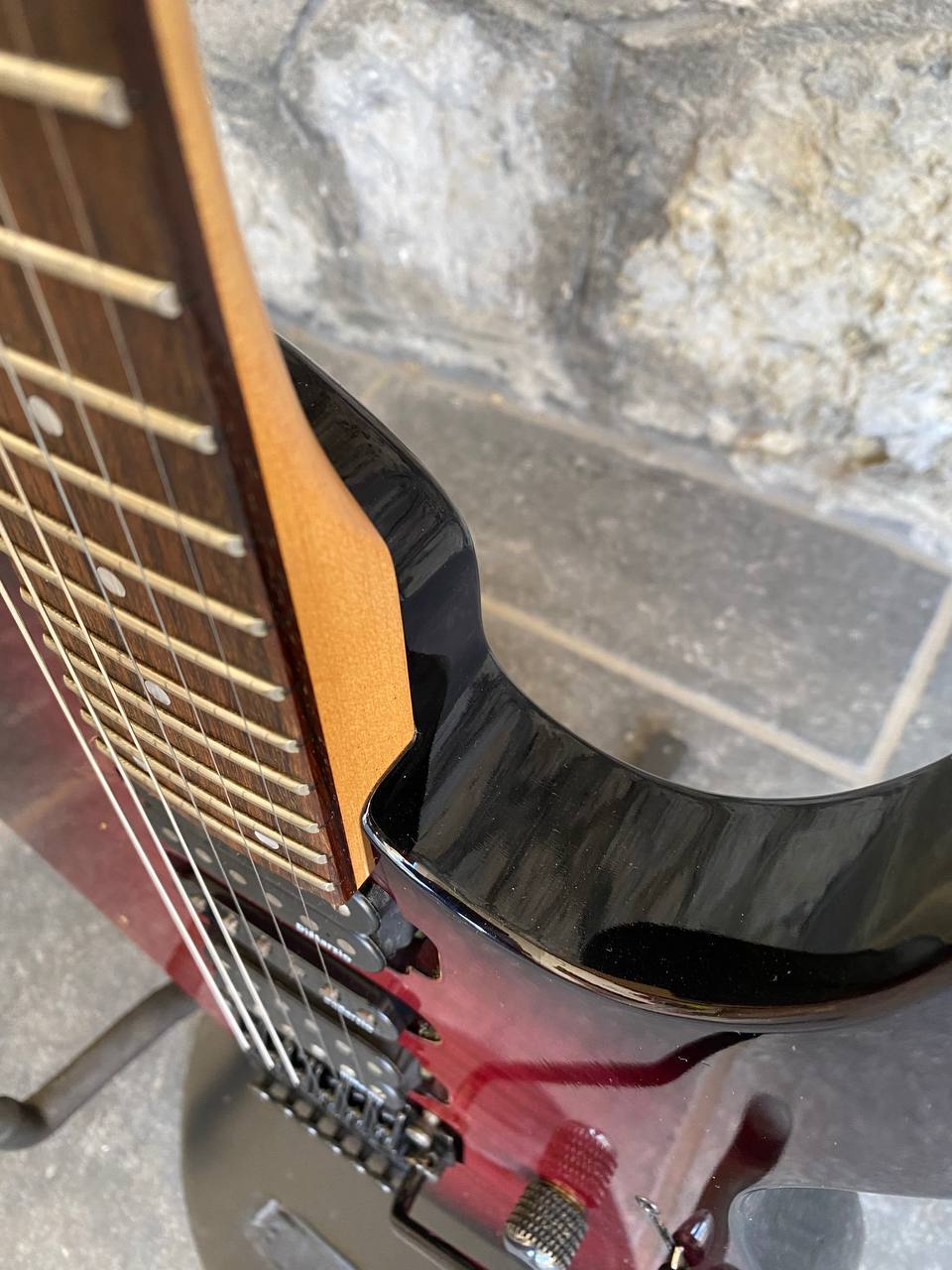 Yamaha Pacifica 821DX - Flamed Purple, 24 Frets, Floyd Rose, Good Condition + Video Demo